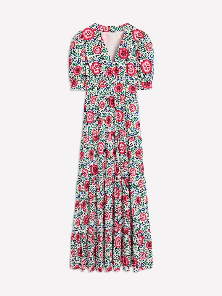 Boden Multi 100% Cotton Bella Puff Sleeve Maxi Dress - Image 7 of 7