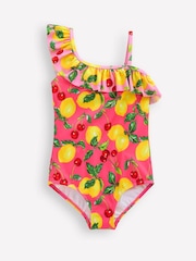 Boden Pink Lemon Lila One Shoulder Swimsuit - Image 2 of 4