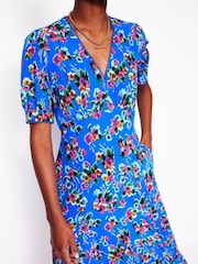 Boden Blue Rosie Godet Tea Dress - Image 2 of 5