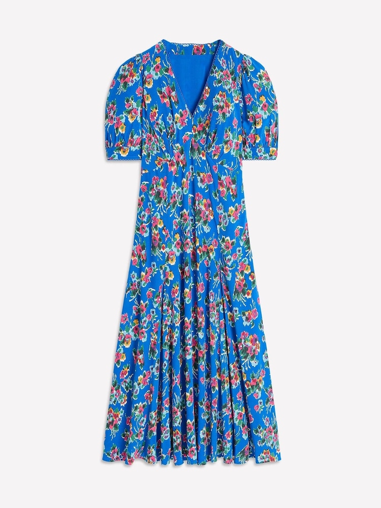 Boden Blue Rosie Godet Tea Dress - Image 5 of 5