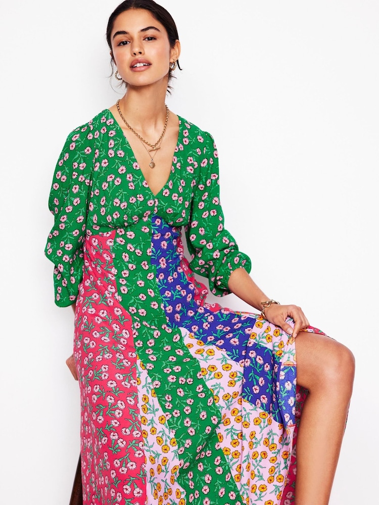 Boden Pink Lisa Long Sleeve Tea Dress - Image 2 of 6