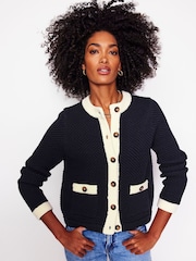 Boden Blue Libby Knitted Jacket - Image 2 of 8