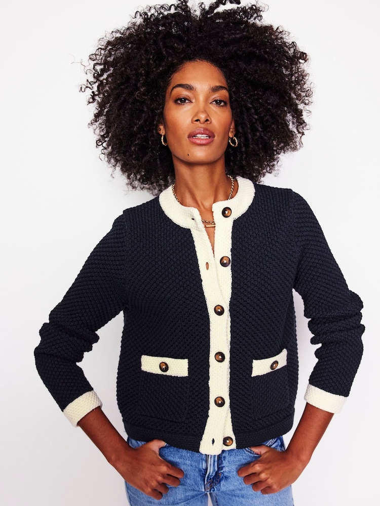 Boden Blue Libby Knitted Jacket - Image 2 of 8