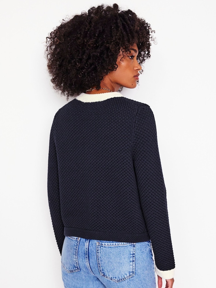 Boden Blue Libby Knitted Jacket - Image 3 of 8