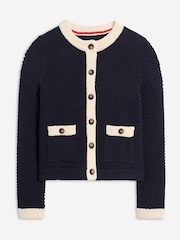 Boden Blue Libby Knitted Jacket - Image 7 of 8