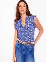 Boden Blue Lola Sleeveless Top - Image 1 of 5