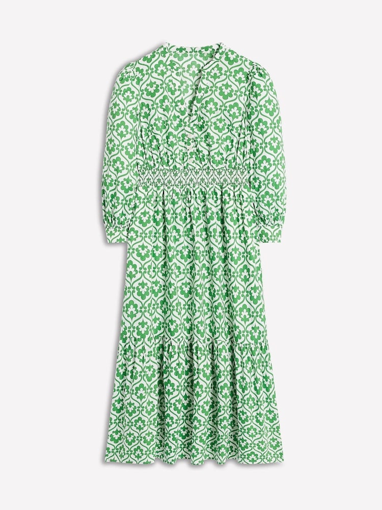 Boden Elena 100% Cotton Tiered Midi Dress - Изображение 6 из 6