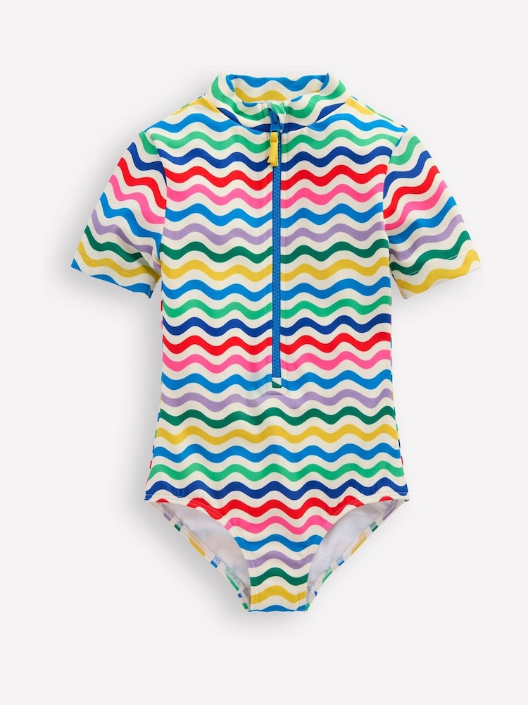 Boden Blue Short Sleeved Swimsuit - Image 2 of 4