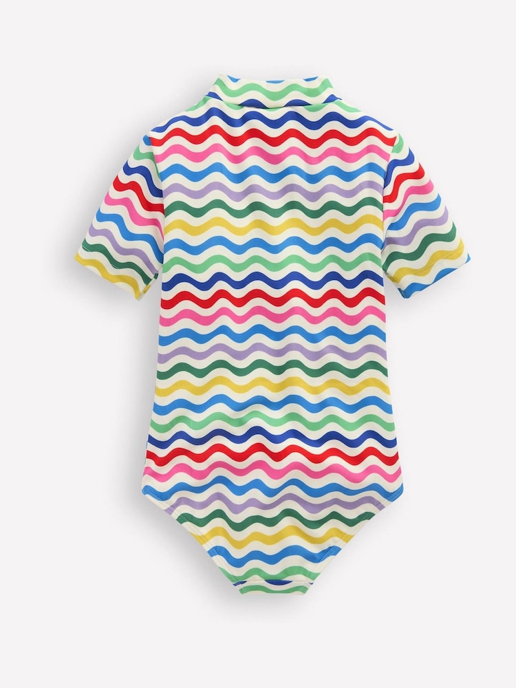 Boden Blue Short Sleeved Swimsuit - Image 3 of 4
