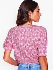 Boden Pink Bonnie Jersey Shirt - Image 2 of 4
