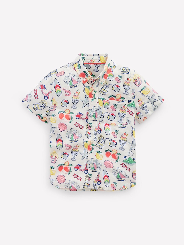 Boden Multi Cotton Linen Shirt - Image 2 of 4
