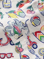 Boden Multi Cotton Linen Shirt - Image 4 of 4
