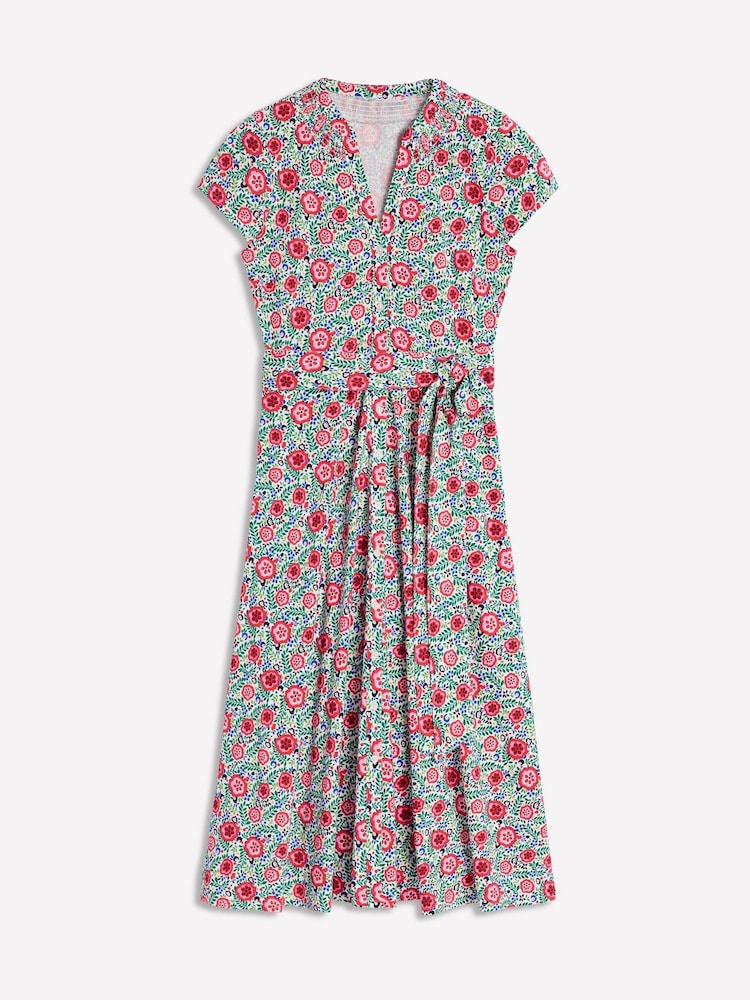 Boden White Sara Jersey Shirt Dress - Image 6 of 6