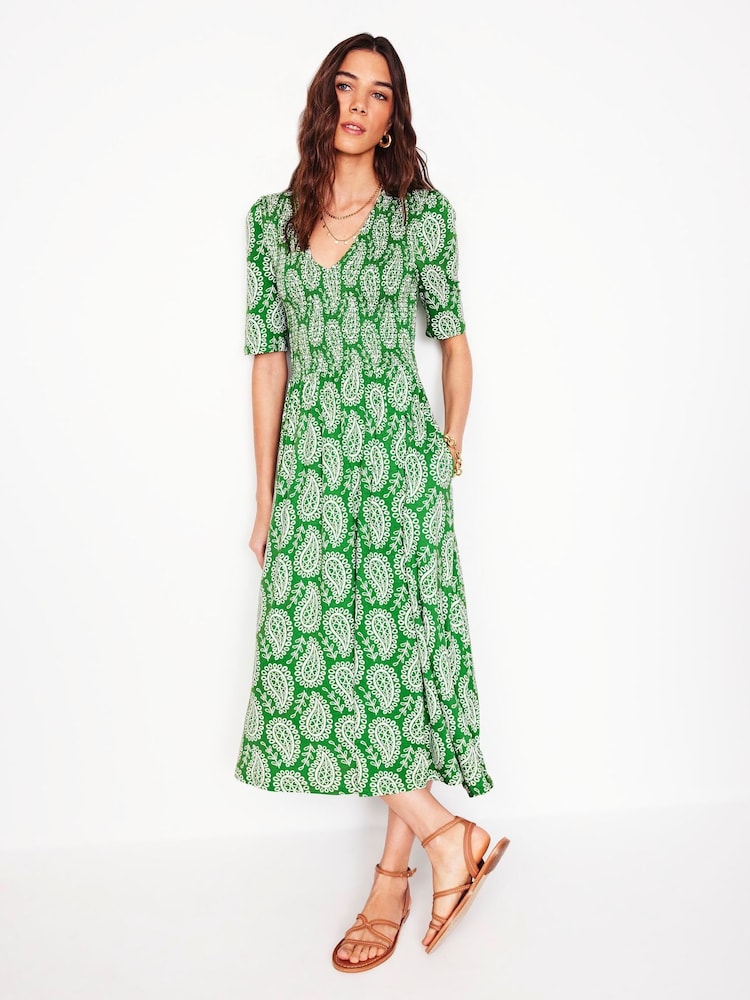 Boden Bethany Smocked Jersey Dress - Bild 2 von 6