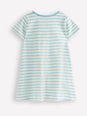 Boden Blue 100% Cotton Short Sleeve Applique Tunic - Image 2 of 3