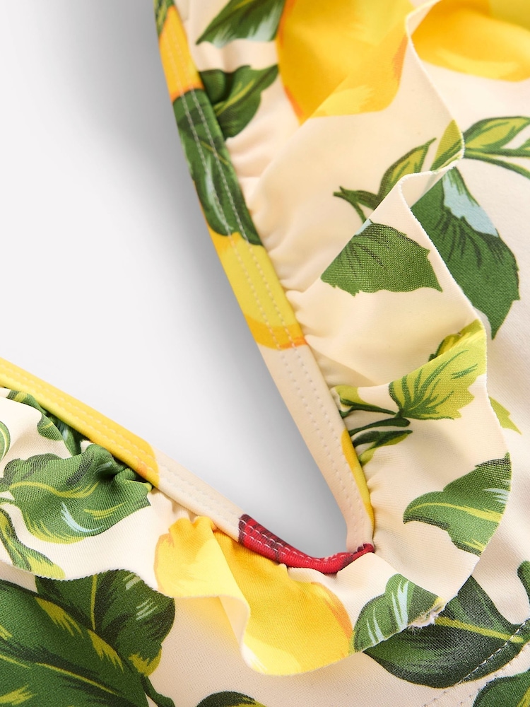 Boden Cream Evia Ruffle Bikini Top - Image 6 of 6