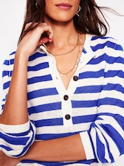Boden Blue Liv Henley Jumper - Image 3 of 8