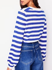 Boden Blue Liv Henley Jumper - Image 4 of 8