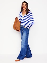 Boden Blue Liv Henley Jumper - Image 5 of 8
