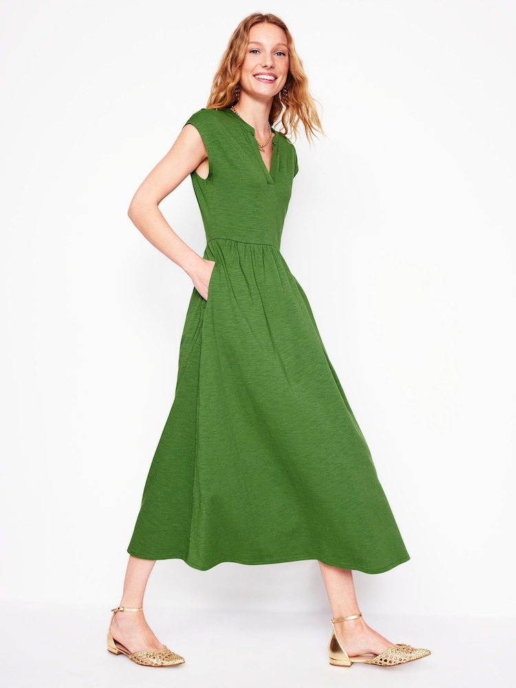 Boden Green Chloe Jersey Midi Dress - Image 1 of 5