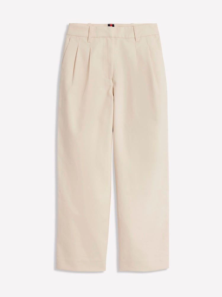 Boden White Bloomsbury 100% Cotton Trousers - Image 5 of 5