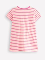 Boden Pink 100% Cotton Short Sleeve Applique Tunic - Image 2 of 3
