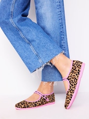 Boden Animal Print Flexi Mary Jane Shoes - Image 1 of 5