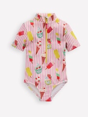 Boden Pink Short Sleeved Swimsuit - Image 1 of 3