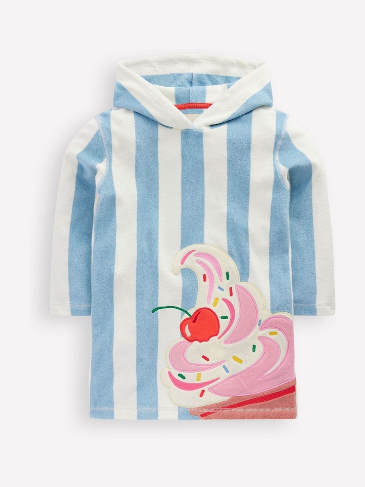 Boden Blue Mara Towelling Throw-On Top - Image 2 of 4
