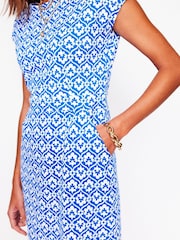Boden Blue 100% Cotton Florrie Jersey Dress - Image 2 of 5
