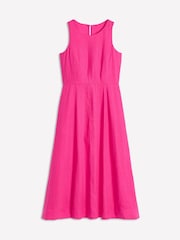 Boden Pink Carla Linen Midi Dress - Image 7 of 7