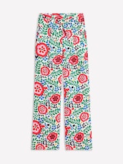 Boden Green Belted 100% Cotton Linen Trousers - Image 5 of 5