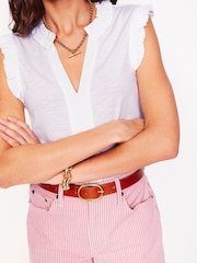 Boden White Lola Sleeveless Top - Image 5 of 6