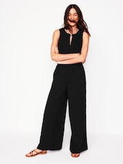 Boden 100% Cotton Smocked Double Cloth Jumpsuit - Imagen 4 de 5