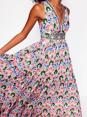 Boden Multi Serena Tie Maxi Dress - Image 3 of 4