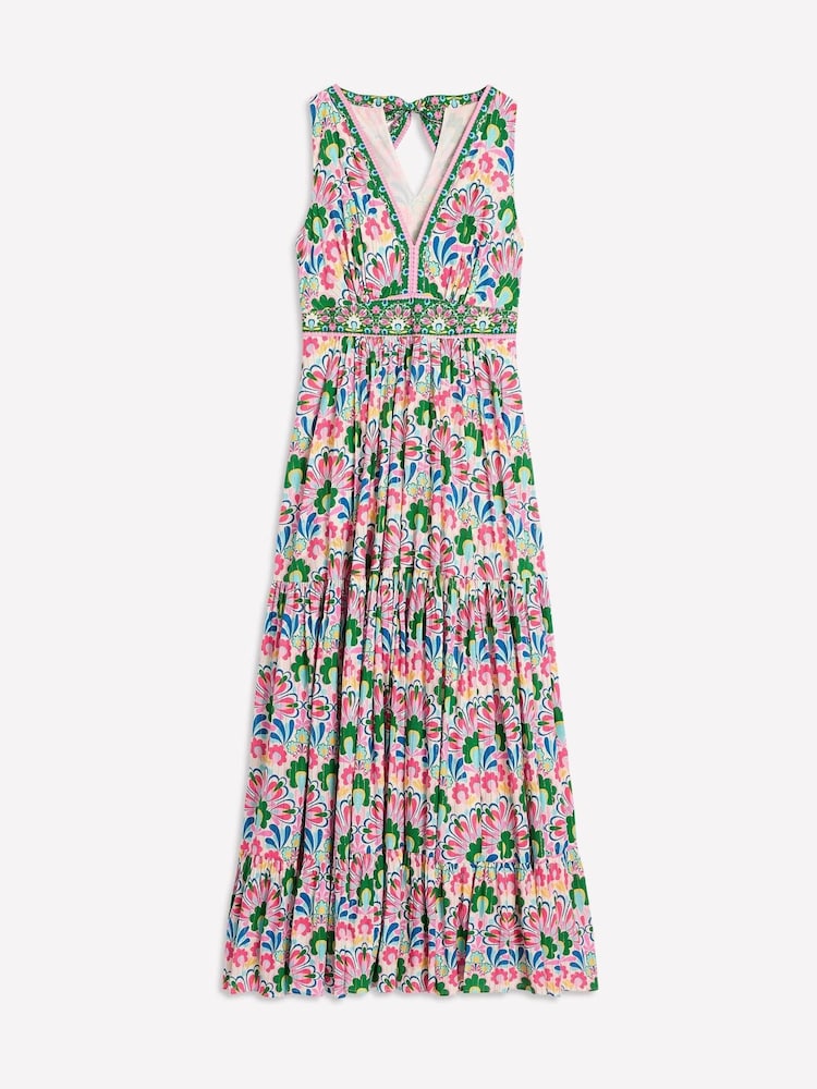 Boden Multi Serena Tie Maxi Dress - Image 4 of 4