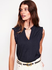 Boden Blue Lola Sleeveless Top - Image 1 of 5