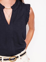 Boden Blue Lola Sleeveless Top - Image 4 of 5