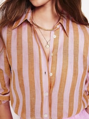 Boden Pink Sienna Linen Shirt - Image 3 of 6