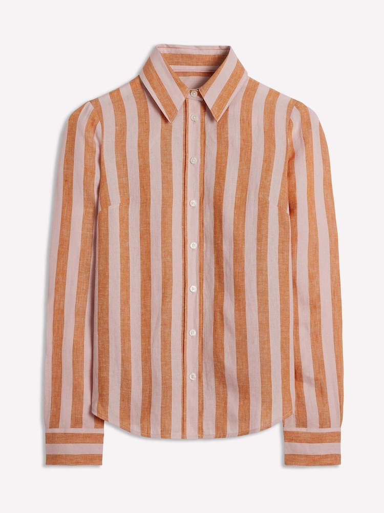 Boden Pink Sienna Linen Shirt - Image 6 of 6