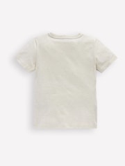 Boden Cream Shark Bouclé T-Shirt - Image 3 of 4