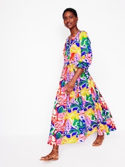 Boden Multi 100% Cotton Faye Double Cloth Dress - Image 4 of 5