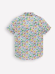 Boden White Cotton Linen Shirt - Image 4 of 5