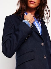 Boden Blue Stamford Linen Blazer - Image 2 of 6
