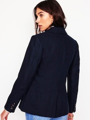 Boden Blue Stamford Linen Blazer - Image 3 of 6