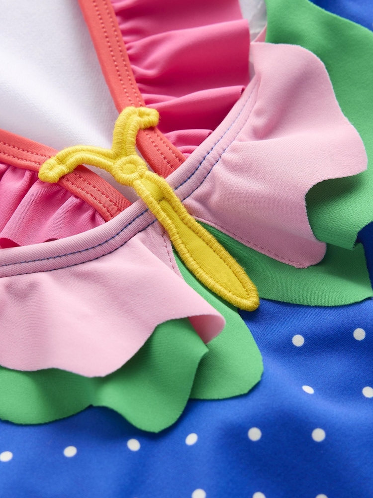 Boden Blue Hallie Frill Strap Swimsuit - Image 4 of 4 Boden Blue Hallie Frill Strap Swimsuit - Image 4 of 4