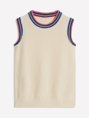 Boden Cream Callie Crochet Trim Tank - Image 5 of 5