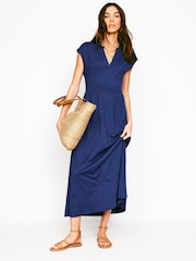 Boden Blue Chloe Jersey Midi Dress - Image 2 of 7