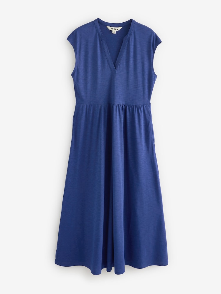 Boden Blue Chloe Jersey Midi Dress - Image 7 of 7