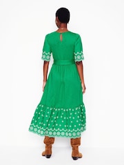 Grün - Boden Isabel Broderie Mix Maxi Dress - Bild 2 von 5
